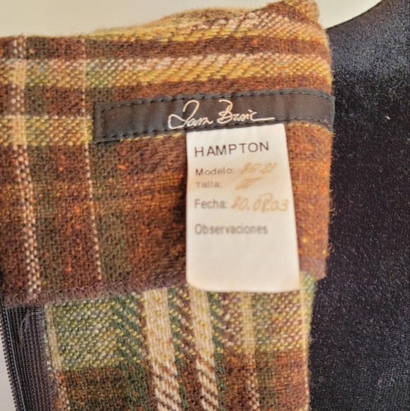 Zara Sample Wool Tartan Plaid Dress 2003 Y2K Dark Academia - Picture 7 of 7